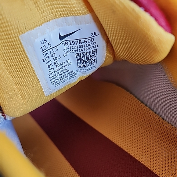 12.5 Nike Air Zoom Pegasus 39 USC Trojans NCAA DR1978-600 Running Shoes - Picture 7 of 7